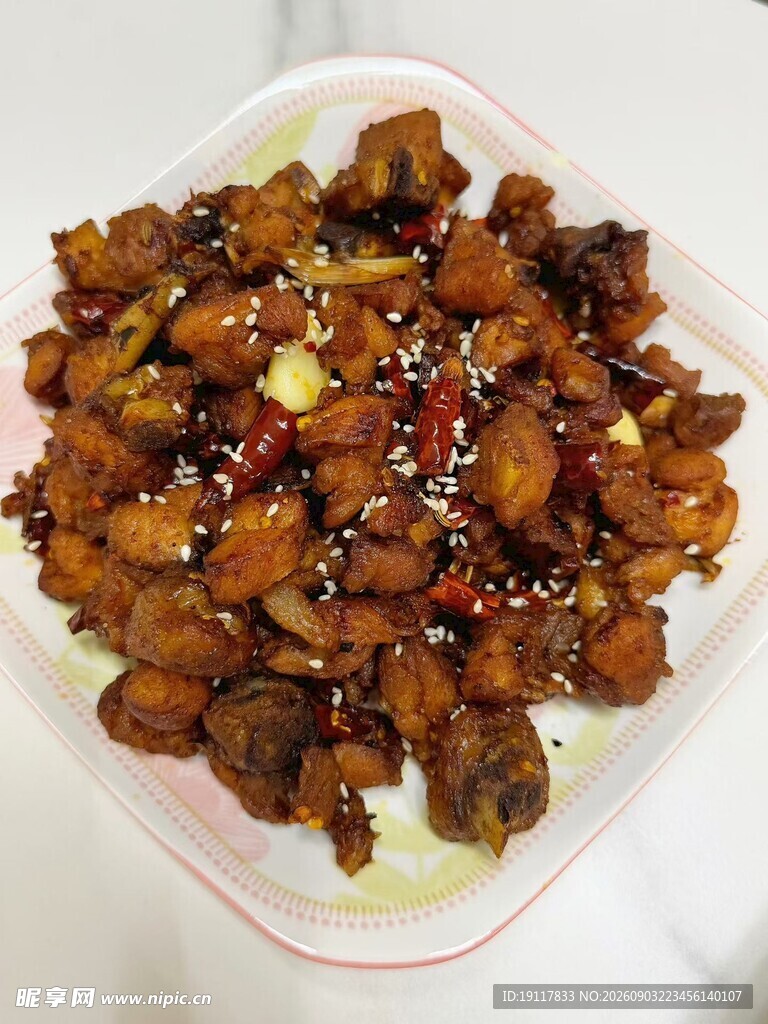 美味香辣炸鸡块