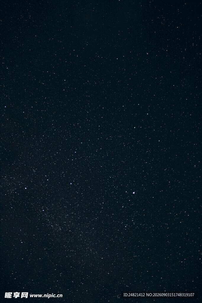 深邃夜空下的璀璨繁星