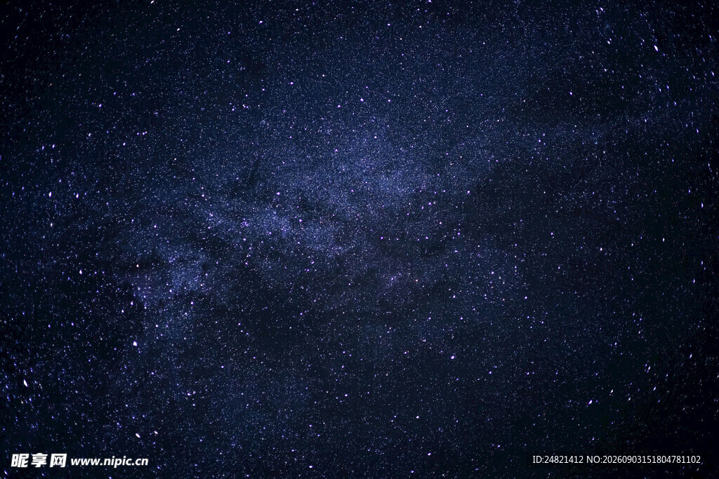 深邃星空夜景图