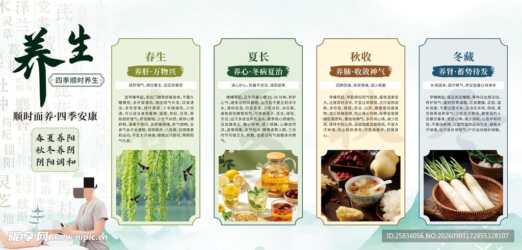 养生知识科普海报