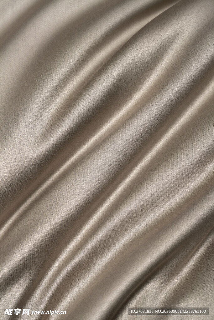丝滑米色绸缎纹理