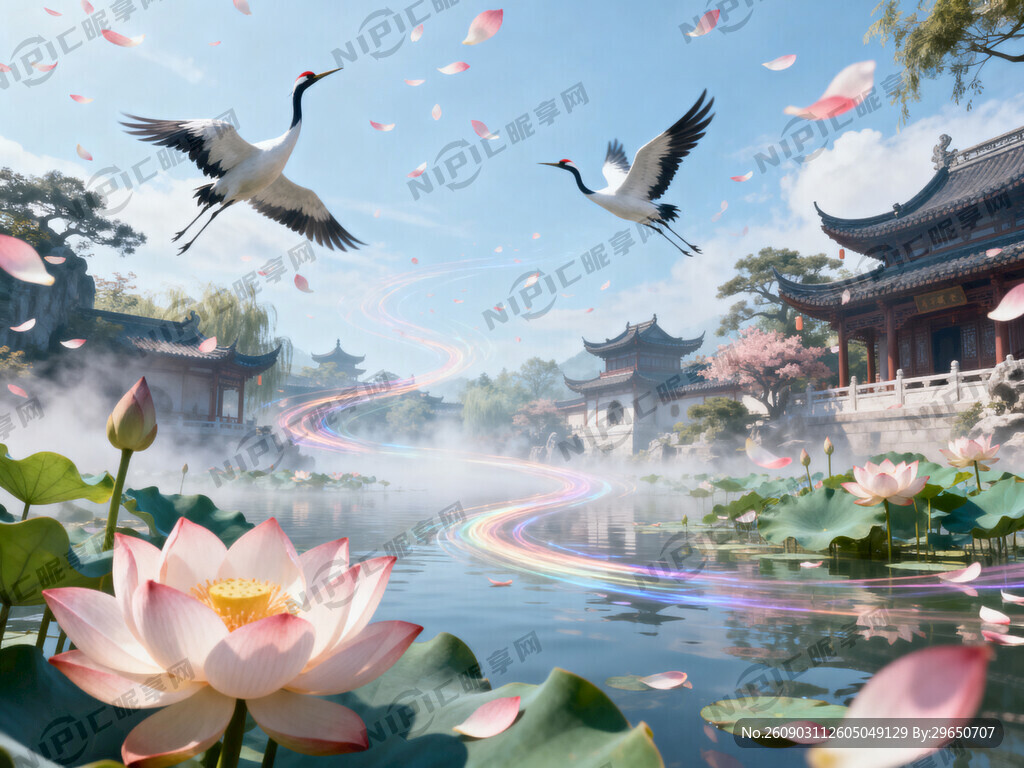 游戏梦幻唯美新中式风景 超高清