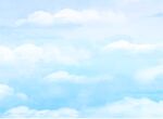 水彩天空背景