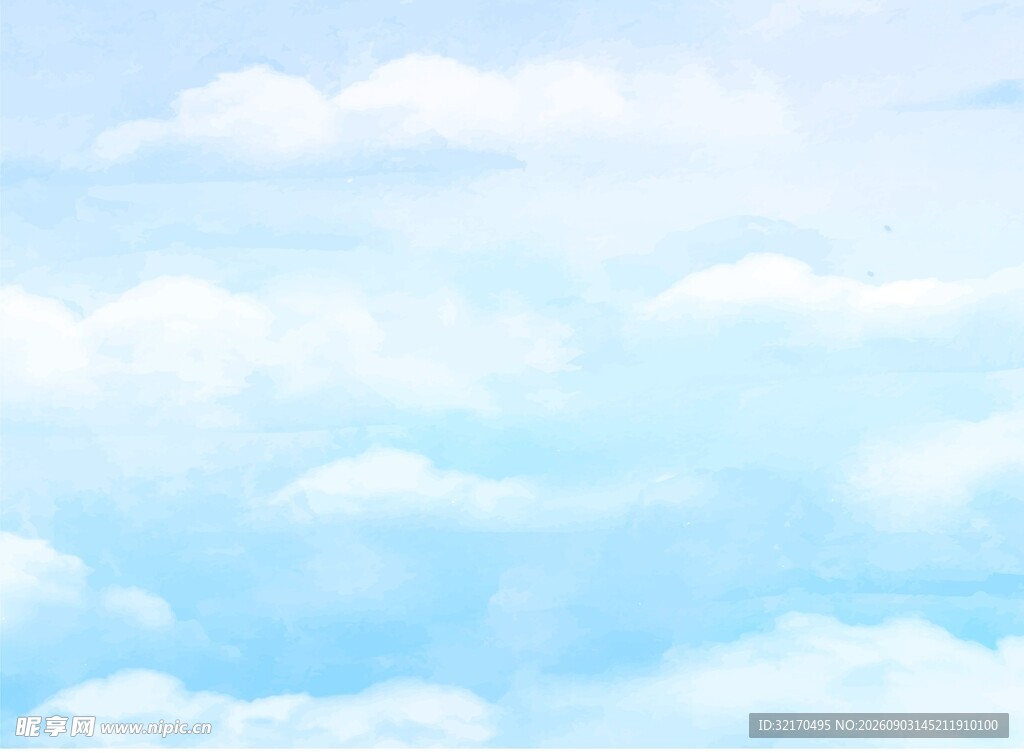 水彩天空背景