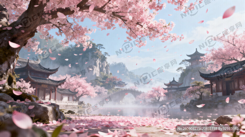 游戏梦幻唯美新中式风景 超高清