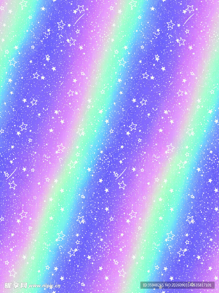 梦幻渐变星空背景图