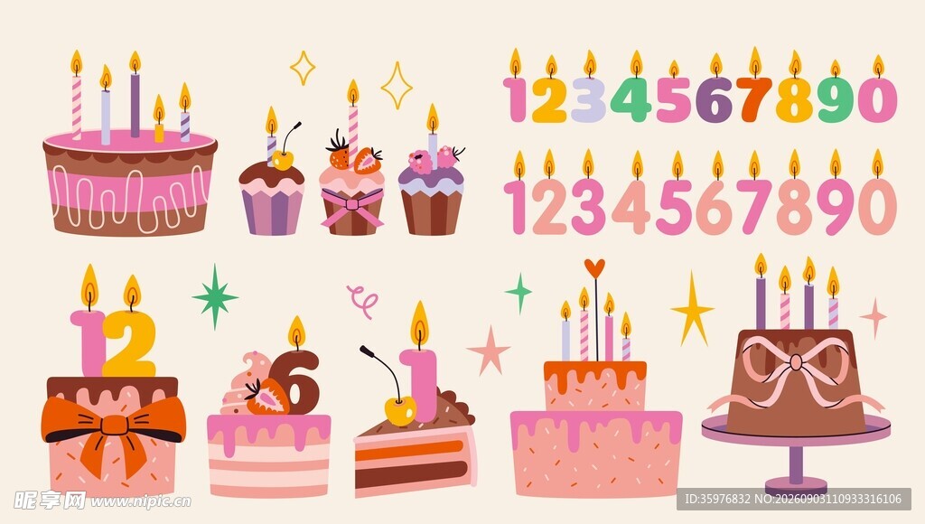 生日蛋糕素材
