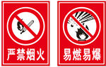 严禁烟火易燃易爆标识