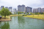 城市河畔风景