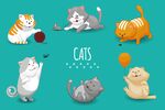 可爱猫咪趣味插画集合