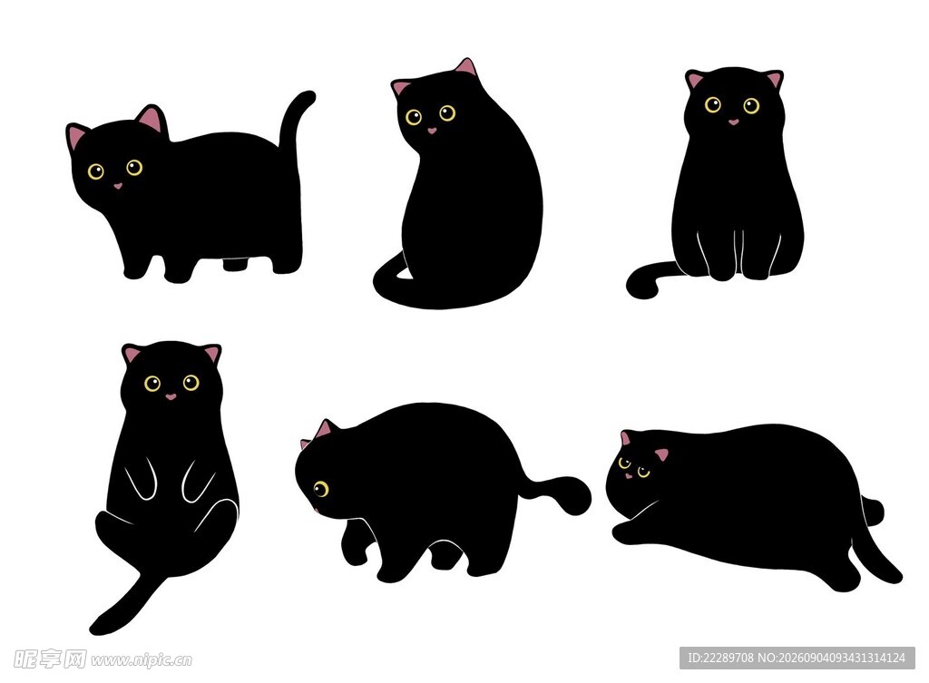 猫咪剪影集合