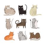 可爱猫咪插画集合