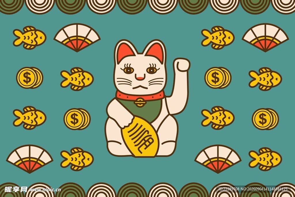招财猫图案