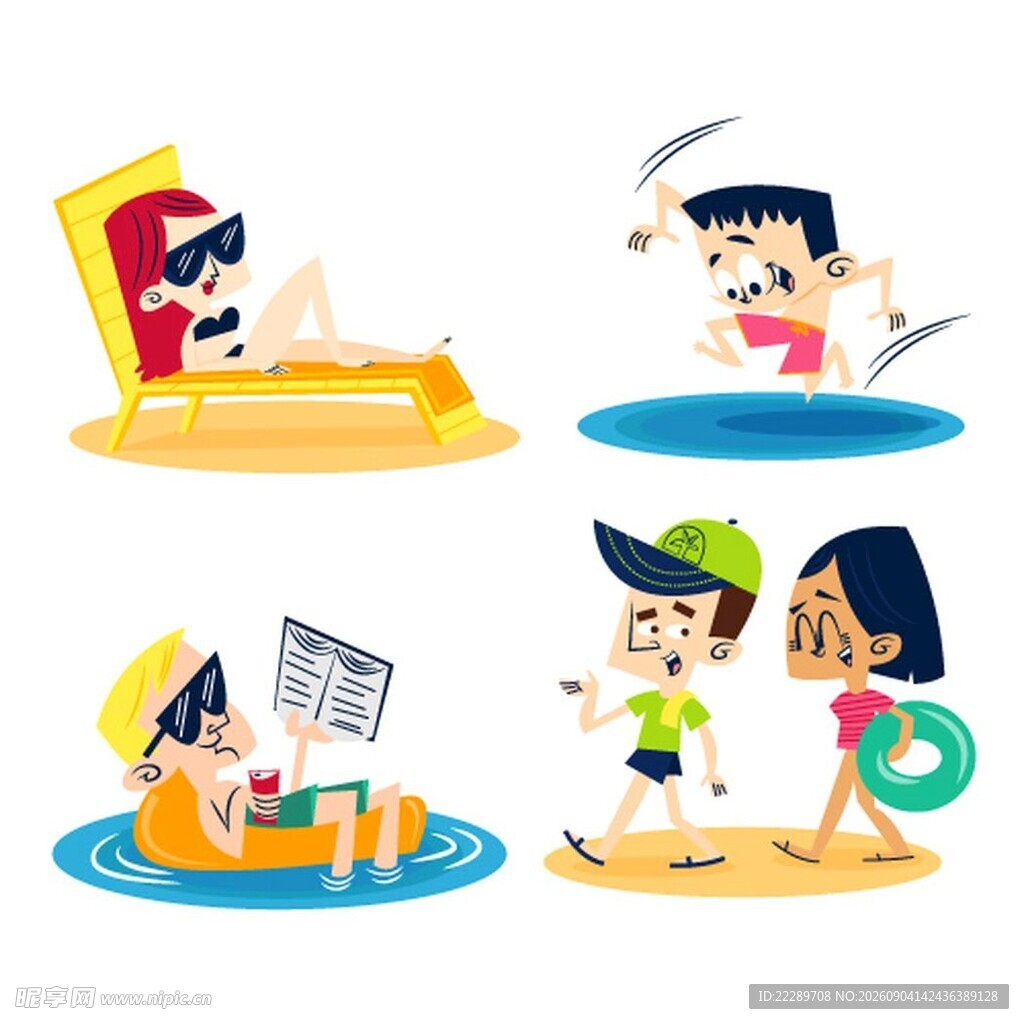 夏日多样休闲娱乐时刻