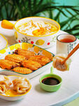 美味油炸食品组合