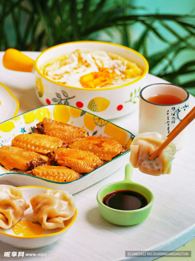 美味油炸食品组合