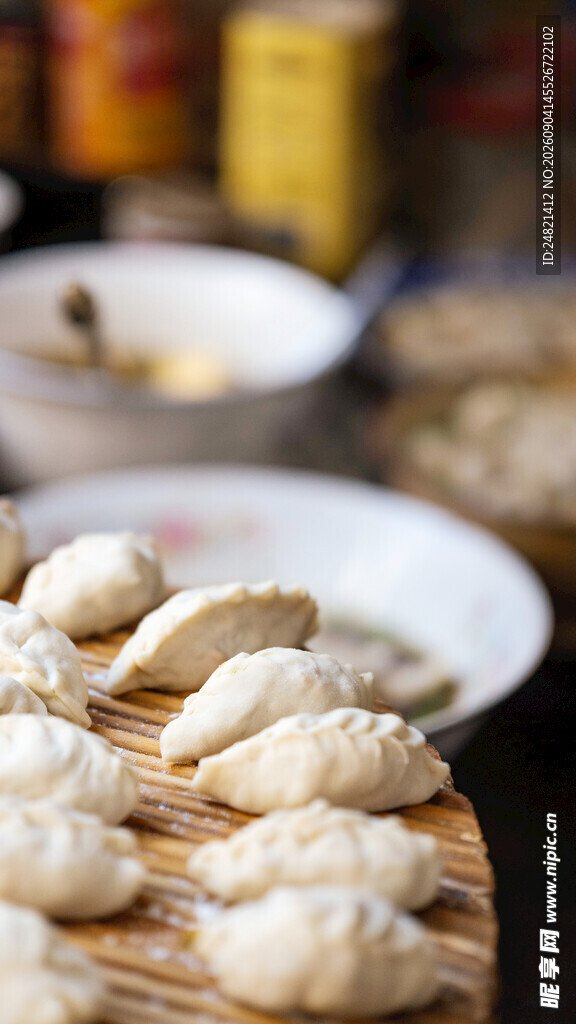 手工制作的美味饺子
