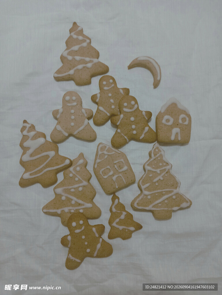 圣诞主题姜饼饼干