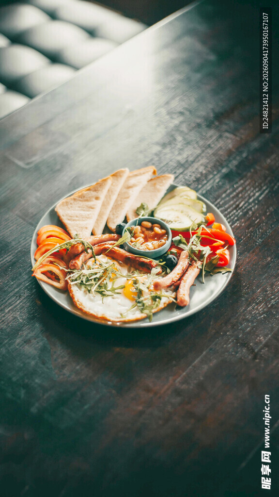 美味拼盘早餐