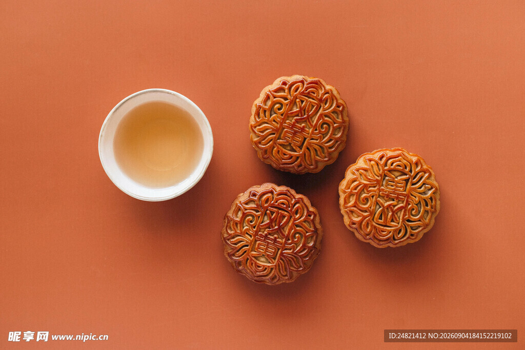 美味月饼配茶饮