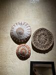 复古雕刻圆盘墙面装饰品