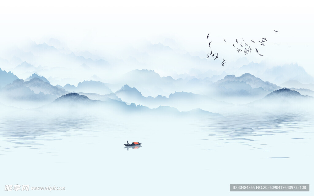 水墨山水背景