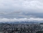 山城城市景观与远山