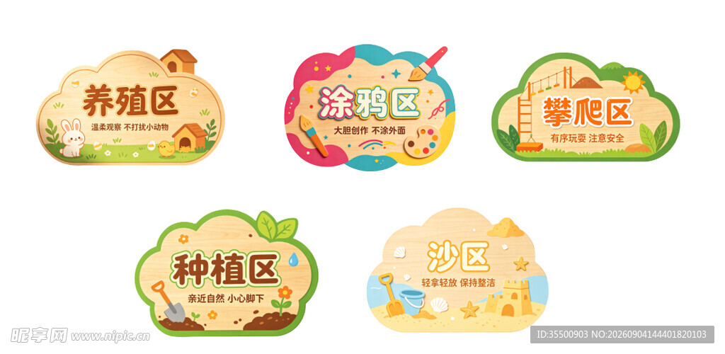 学校分区标识牌
