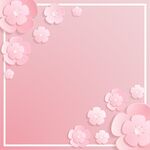 粉色花卉边框