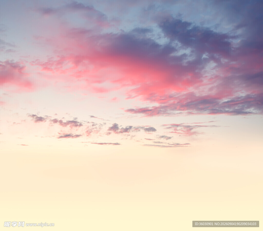 绚丽晚霞天空美景
