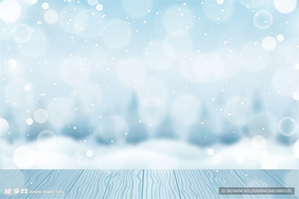 冬日雪景背景