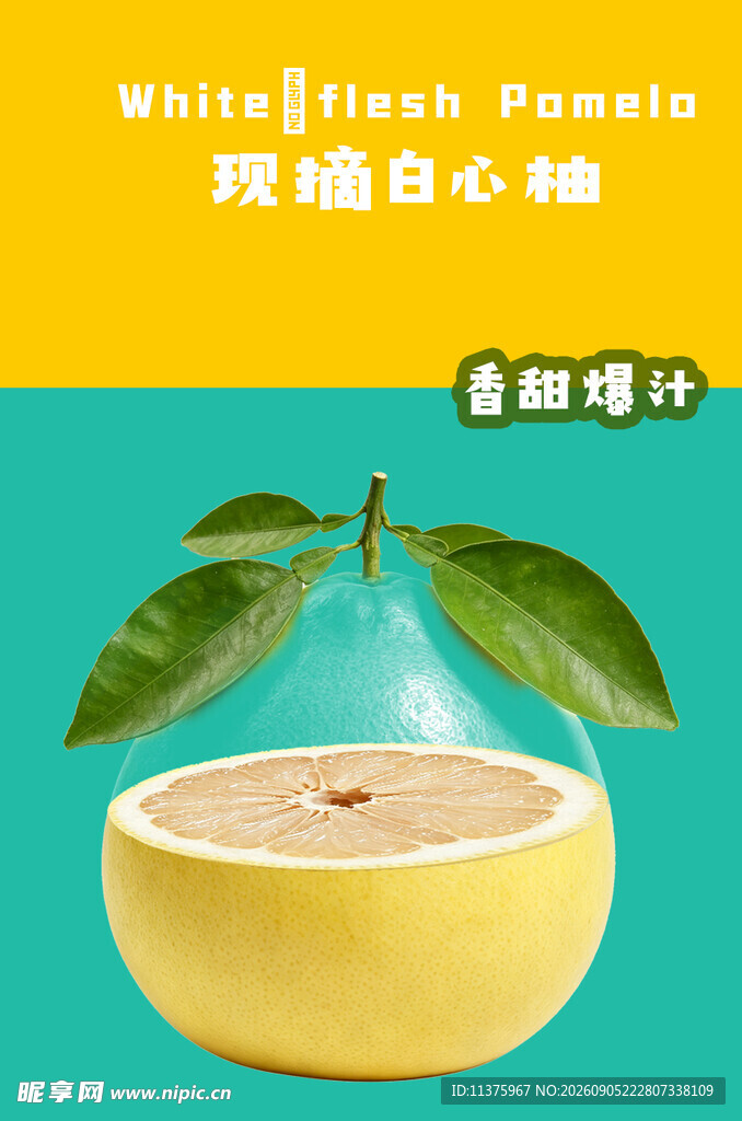 白心柚子透明效果