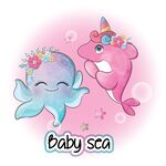 可爱海洋宝宝卡通形象