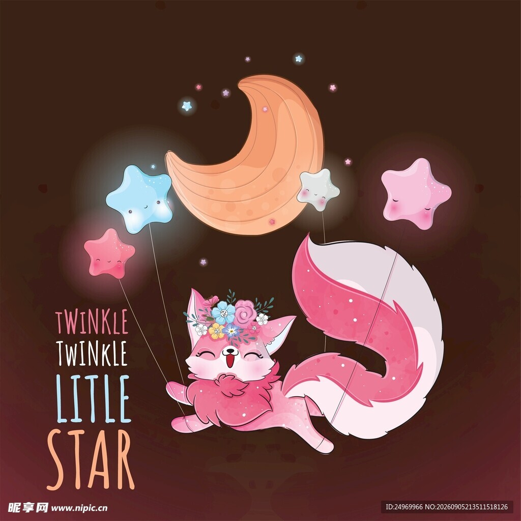 梦幻狐狸伴星月