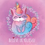 梦幻独角兽插画