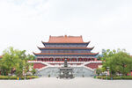 中式古建筑城楼景观