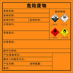 危险废物标签示例