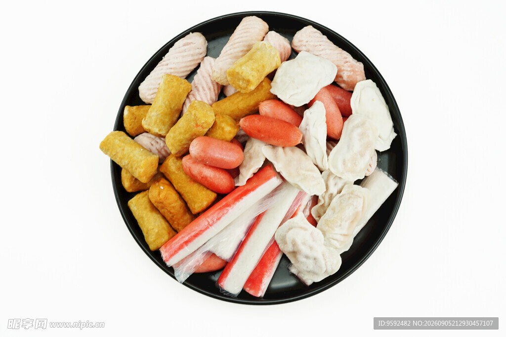 多彩拼盘火锅食材