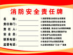 消防安全责任牌