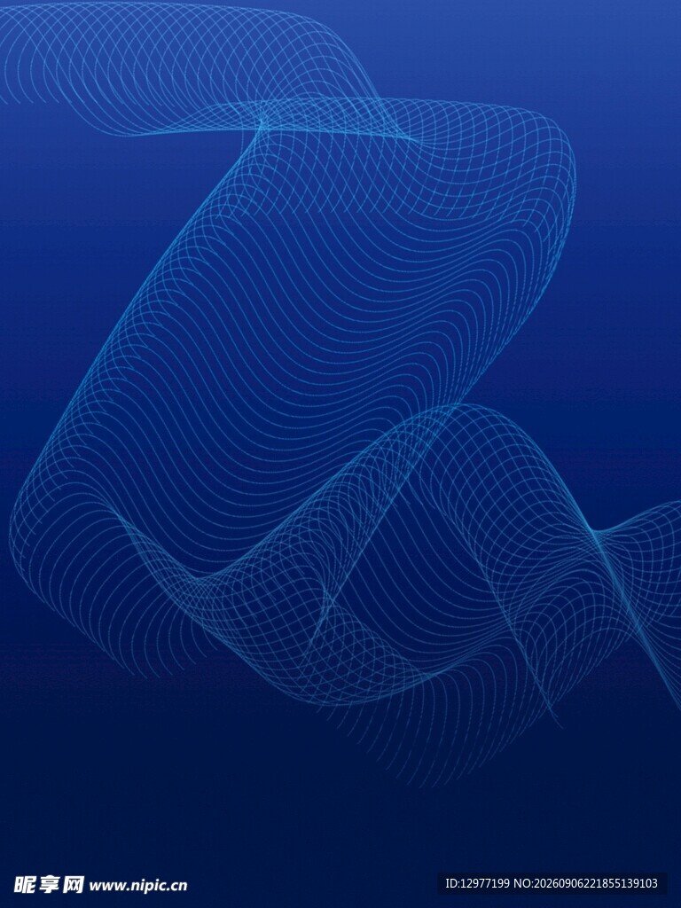 蓝色渐变抽象线条图案