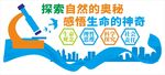 校园生物文化墙背景墙展板海报