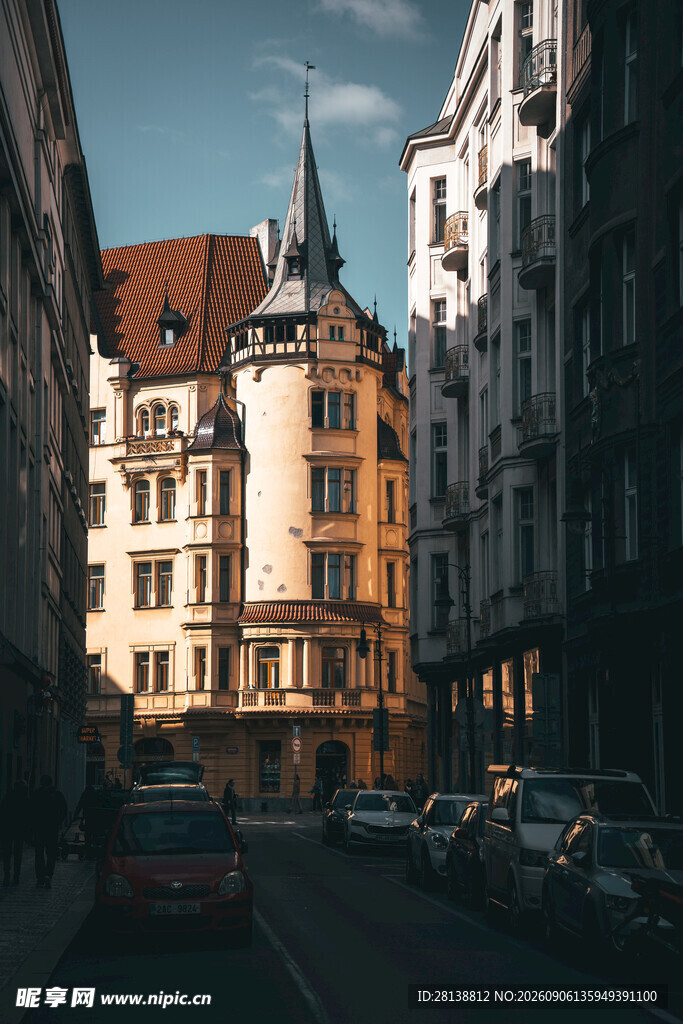 欧式街道建筑景观