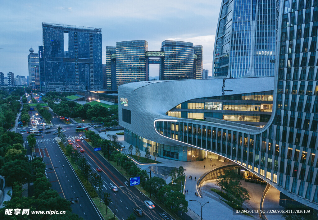 现代都市繁华建筑景观