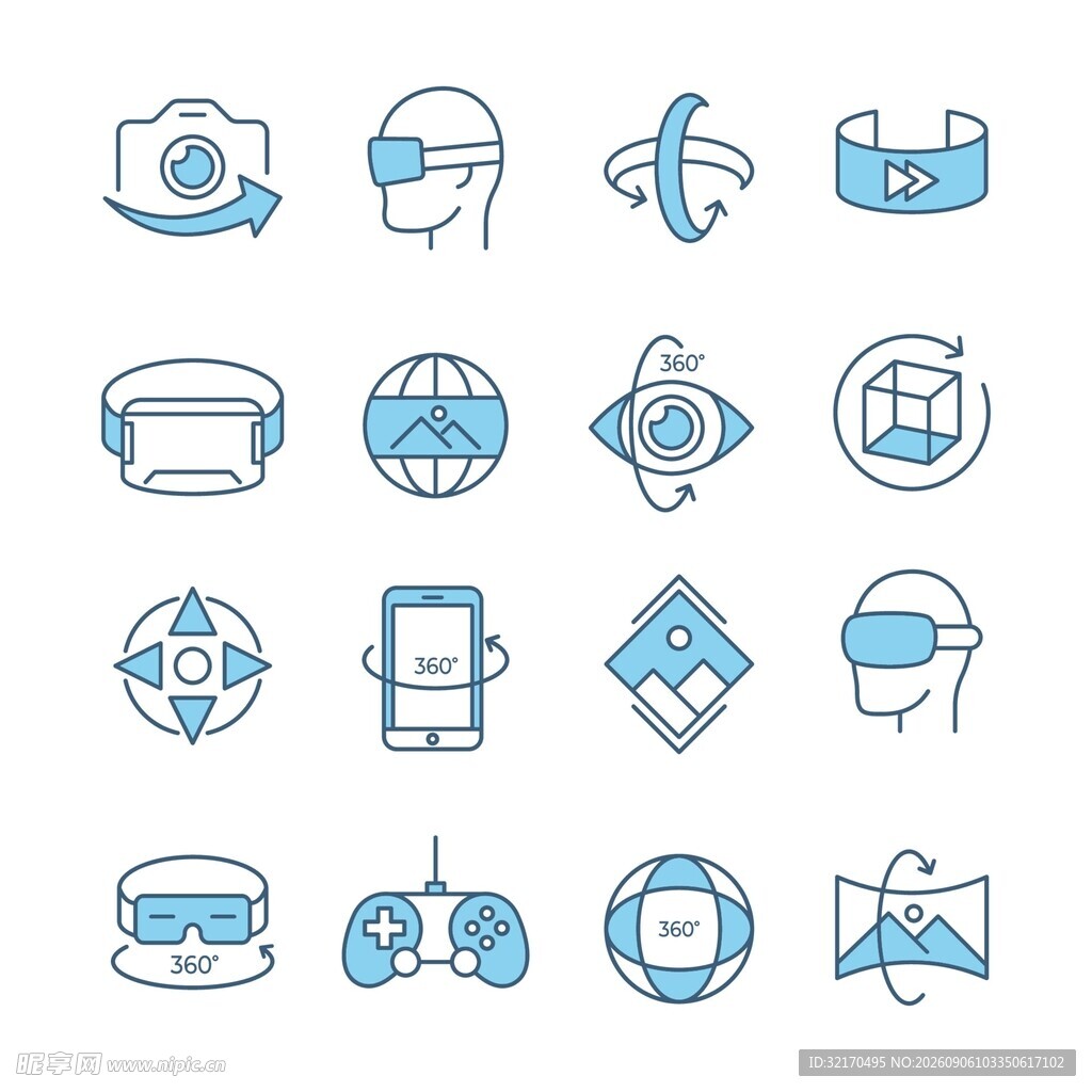 VR 全景图标集
