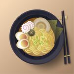 日式拉面插画
