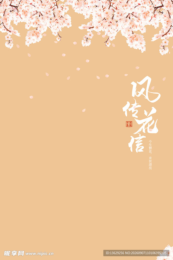 粉色花卉