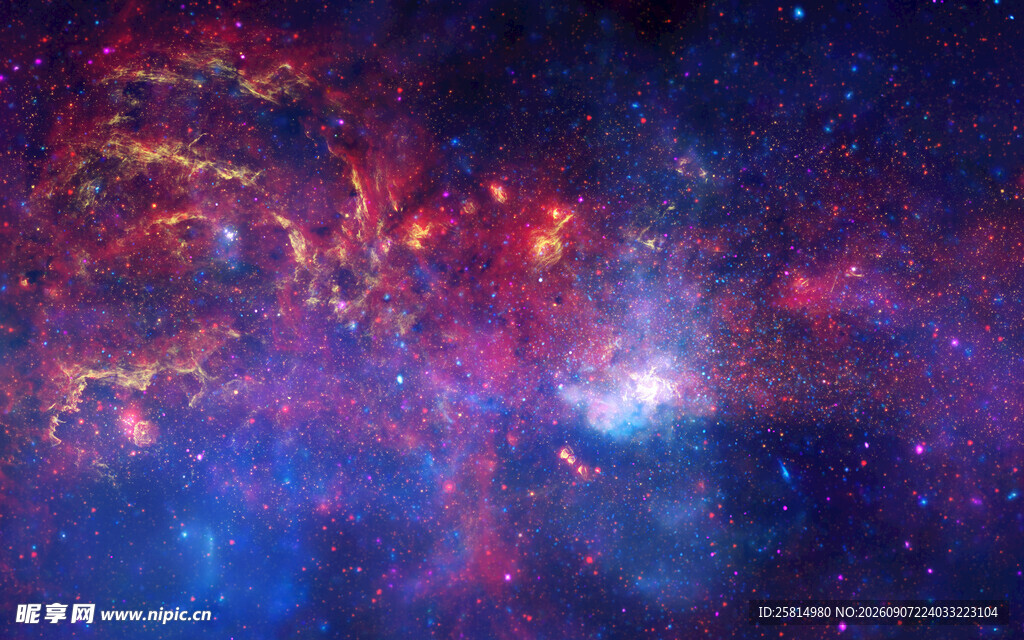 梦幻绚丽的深邃宇宙星空