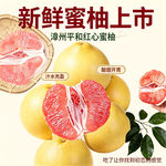 新鲜蜜柚上市 果肉饱满多汁