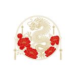 龙凤牡丹纹样