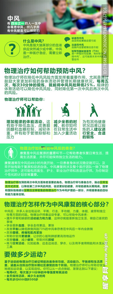 医疗易拉宝 中风知识